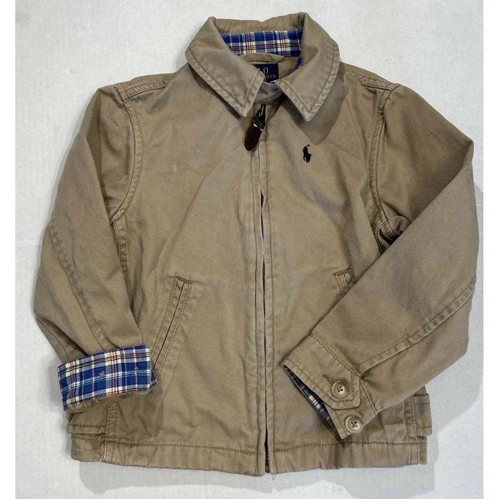 Boys Polo Ralph Lauren Harrington Jacket Size 4/4T